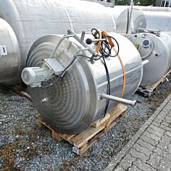 630 liter insulated agitator tank, Aisi 304 with propeller agitator