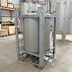1200 Liter Gebrauchter Behälter aus  ,AISI304 (V2A) 1.4301