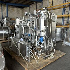 370 liter heat-/coolable pressure vessel, Aisi 316 with magnetic agitator (pharmaceutical plant)