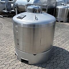 1100 Liter Druckbehälter aus V4A mit ADR-Zulassung (Gefahrgut)
