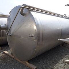 15000 liter heat-/coolable agitator tank with side-mounted propeller stirrer, AISI316