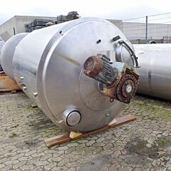 5000 liter heat-/coolable agitator tank, Aisi 304 with blades agitator