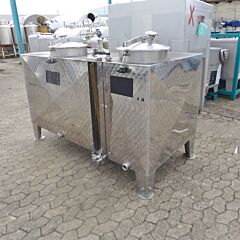 1800 liter double chamber tank, AISI304
