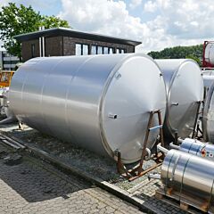 Werksneuer 31000 Liter heiz-/kühlbarer Behälter aus V2A mit seitlichem Rührwerksflansch
