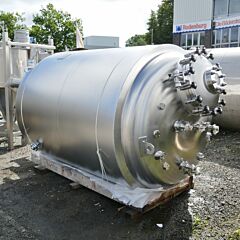 Ungebrauchter 4700 Liter heiz-/kühlbarer Druckbehälter aus V4A (1.4539)