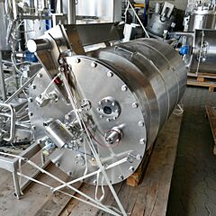 985 liter heat-/coolable pressure vessel, Aisi 316 with magnetic agitator (pharmaceutical plant)