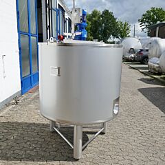 Werksneuer 1169 Liter heiz-/kühlbarer Rührwerksbehälter aus V4A (Typ FOT) mit Ankerrührwerk (V2A)