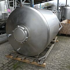 Unused 3500 liter cone tank, Aisi 304