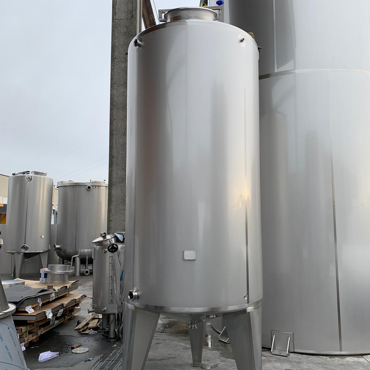 4x 5000 Liter Behälter für CIP-Anlage